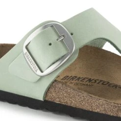 Birkenstock Gizeh Big Buckle Nubuck Leather Matcha -Birkenstock Shop 1024046 detail 1
