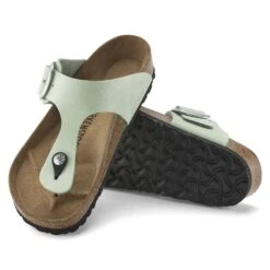 Birkenstock Gizeh Big Buckle Nubuck Leather Matcha -Birkenstock Shop 1024046 sole