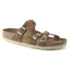 Birkenstock Franca Braided Oiled Leather Cognac