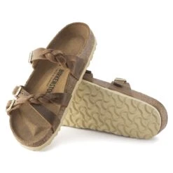 Birkenstock Franca Braided Oiled Leather Cognac -Birkenstock Shop 1024052 sole