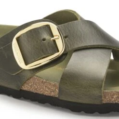 Birkenstock Siena Big Buckle Oiled Leather Olive Green 16 Birkenstock Siena Big Buckle Oiled Leather Olive Green -Birkenstock Shop 1024053 detail 1