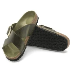 Birkenstock Siena Big Buckle Oiled Leather Olive Green 12 Birkenstock Siena Big Buckle Oiled Leather Olive Green -Birkenstock Shop 1024053 sole