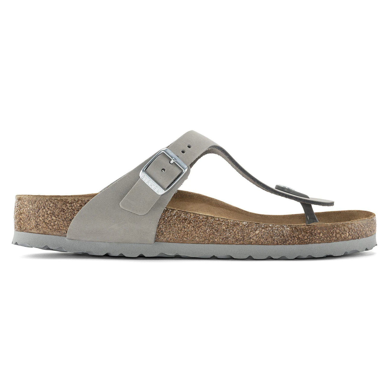 Birkenstock Gizeh Soft Footbed Nubuck Leather Dove Gray 3 Birkenstock Gizeh Soft Footbed Nubuck Leather Dove Gray - Image 3