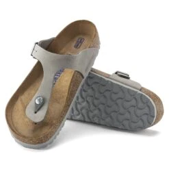 Birkenstock Gizeh Soft Footbed Nubuck Leather Dove Gray 12 Birkenstock Gizeh Soft Footbed Nubuck Leather Dove Gray -Birkenstock Shop 1024127 sole