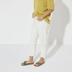 Birkenstock Madrid Big Buckle Natural Leather Patent High Shine Mud Green -Birkenstock Shop 1024141 f look f