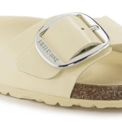 Birkenstock Madrid Big Buckle Natural Leather Patent High Shine Butter -Birkenstock Shop 1024173 detail 1