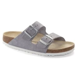 Birkenstock Arizona Suede Leather Purple Fog