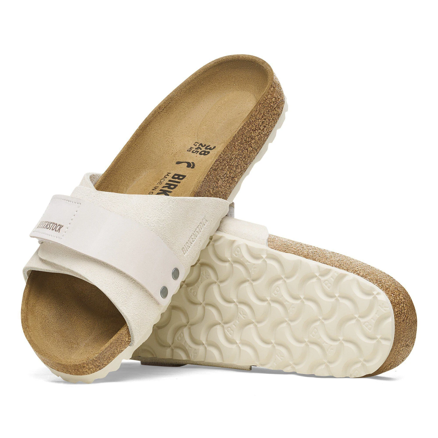 Birkenstock Oita Suede Leather Antique White 6 Birkenstock Oita Suede Leather Antique White - Image 6