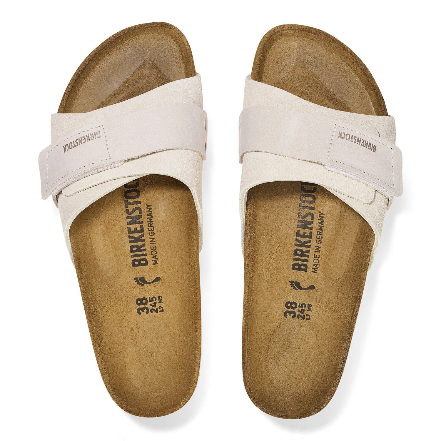 Birkenstock Oita Suede Leather Antique White 2 Birkenstock Oita Suede Leather Antique White - Image 2