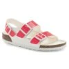 Birkenstock Milano Birko-Flor Patent Neon Pink/White Patent -Birkenstock Shop 1024187
