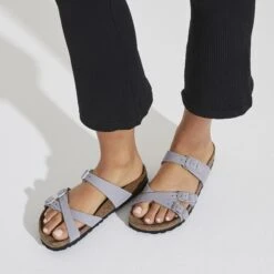 Birkenstock Franca Soft Footbed Nubuck Leather Purple Fog 12 Birkenstock Franca Soft Footbed Nubuck Leather Purple Fog -Birkenstock Shop 1024209 f closeup f