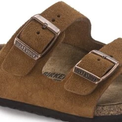 Birkenstock Arizona Kids Suede Leather Mink -Birkenstock Shop 1024314 detail 1