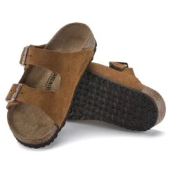 Birkenstock Arizona Kids Suede Leather Mink -Birkenstock Shop 1024314 sole