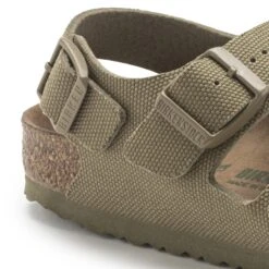 Birkenstock Milano Kids Vegan Textile Faded Khaki -Birkenstock Shop 1024324 detail 1