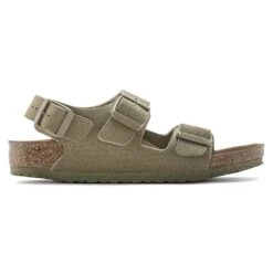 Birkenstock Milano Kids Vegan Textile Faded Khaki -Birkenstock Shop 1024324 side