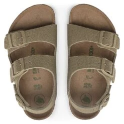 Birkenstock Milano Kids Vegan Textile Faded Khaki -Birkenstock Shop 1024324 top