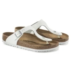 Birkenstock Gizeh Leather White -Birkenstock Shop 1024328 pair