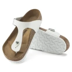 Birkenstock Gizeh Leather White -Birkenstock Shop 1024328 sole