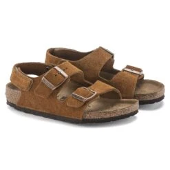Birkenstock Milano HL Suede Kids Suede Leather Mink -Birkenstock Shop 1024353 pair