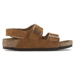 Birkenstock Milano HL Suede Kids Suede Leather Mink -Birkenstock Shop 1024353 side