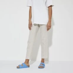 Birkenstock Arizona Vegan Textile Sky Blue -Birkenstock Shop 1024394 f look f