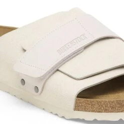 Birkenstock Kyoto Nubuck-Suede Leather Antique White -Birkenstock Shop 1024535 detail 1