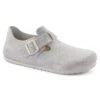 Birkenstock London Suede Leather Antique White -Birkenstock Shop 1024573