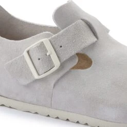 Birkenstock London Suede Leather Antique White -Birkenstock Shop 1024573 detail 1