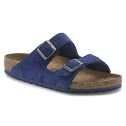 Birkenstock Arizona Nubuck Leather Desert Buck Indigo Blue