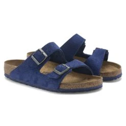 Birkenstock Arizona Nubuck Leather Desert Buck Indigo Blue -Birkenstock Shop 1024574 pair