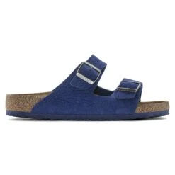 Birkenstock Arizona Nubuck Leather Desert Buck Indigo Blue -Birkenstock Shop 1024574 side