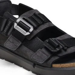 Birkenstock Shinjuku Leather-Textile Black -Birkenstock Shop 1024599 detail 1