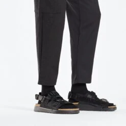 Birkenstock Shinjuku Leather-Textile Black -Birkenstock Shop 1024599 f look m