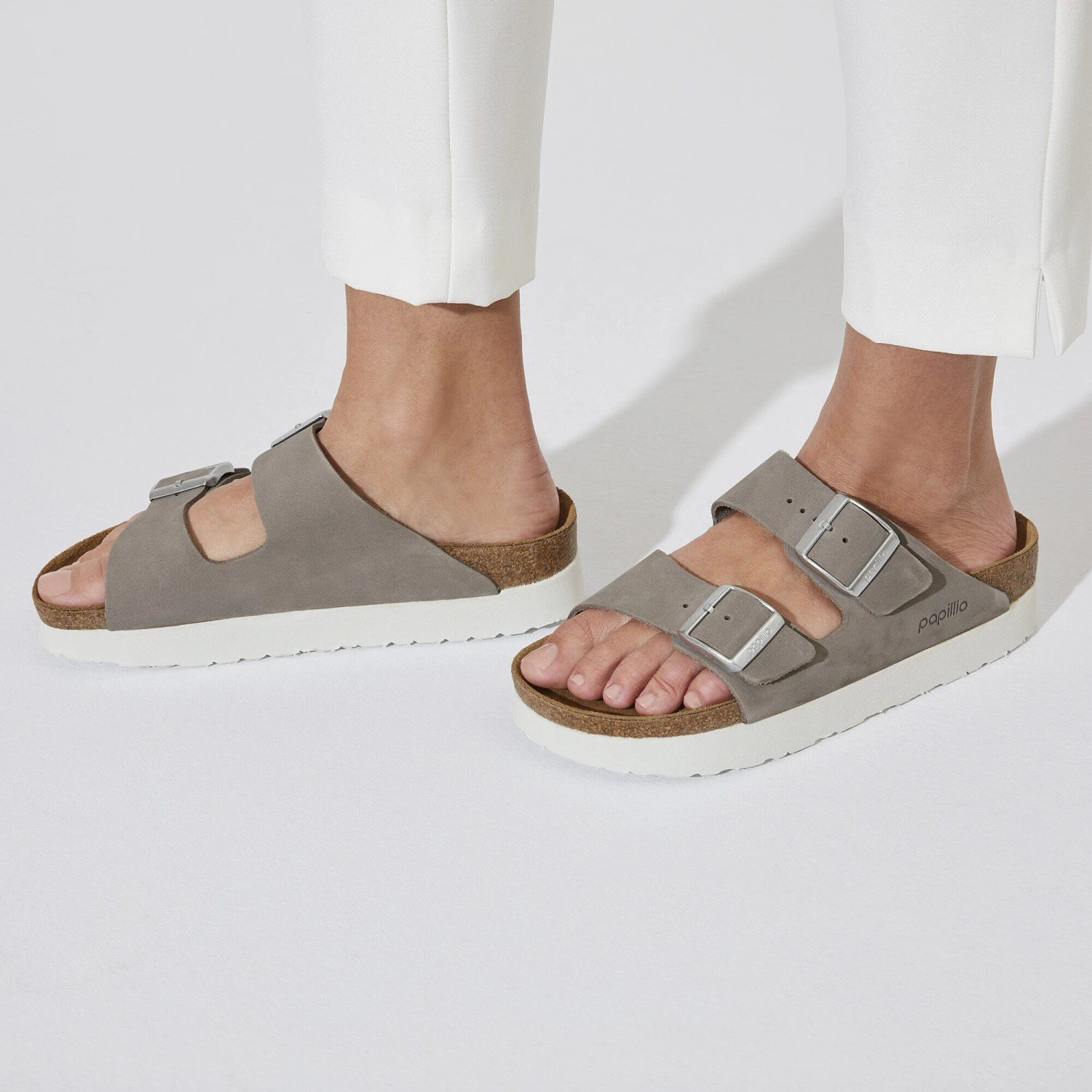 Arizona Flex Platform Nubuck Leather Dove Gray 5 Arizona Flex Platform Nubuck Leather Dove Gray - Image 5