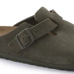 Birkenstock Boston Suede Leather Thyme -Birkenstock Shop 1024714 detail 1