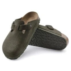 Birkenstock Boston Suede Leather Thyme -Birkenstock Shop 1024714 sole