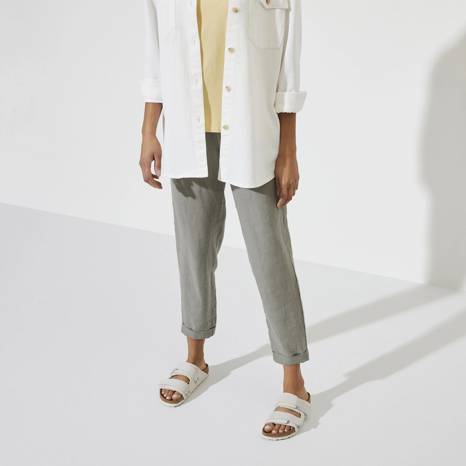 Birkenstock Uji Nubuck-Suede Leather Antique White 4 Birkenstock Uji Nubuck-Suede Leather Antique White - Image 4