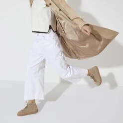 Birkenstock Bend Mid Decon Nubuck Leather Gray Taupe -Birkenstock Shop 1024840 f look f