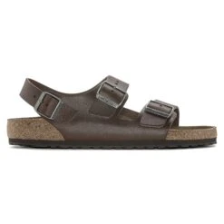 Birkenstock Milano Leather Vintage Wood Roast -Birkenstock Shop 1024911 side