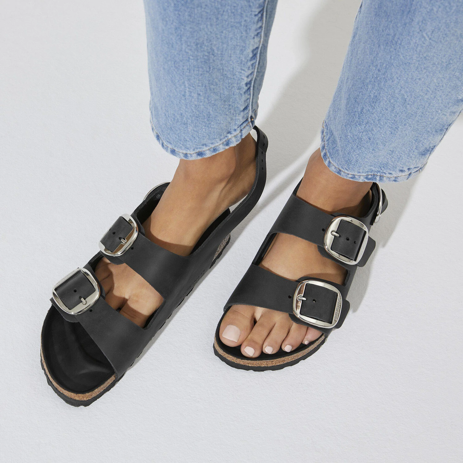 Birkenstock Milano Big Buckle Oiled Leather Black 5 Birkenstock Milano Big Buckle Oiled Leather Black - Image 5