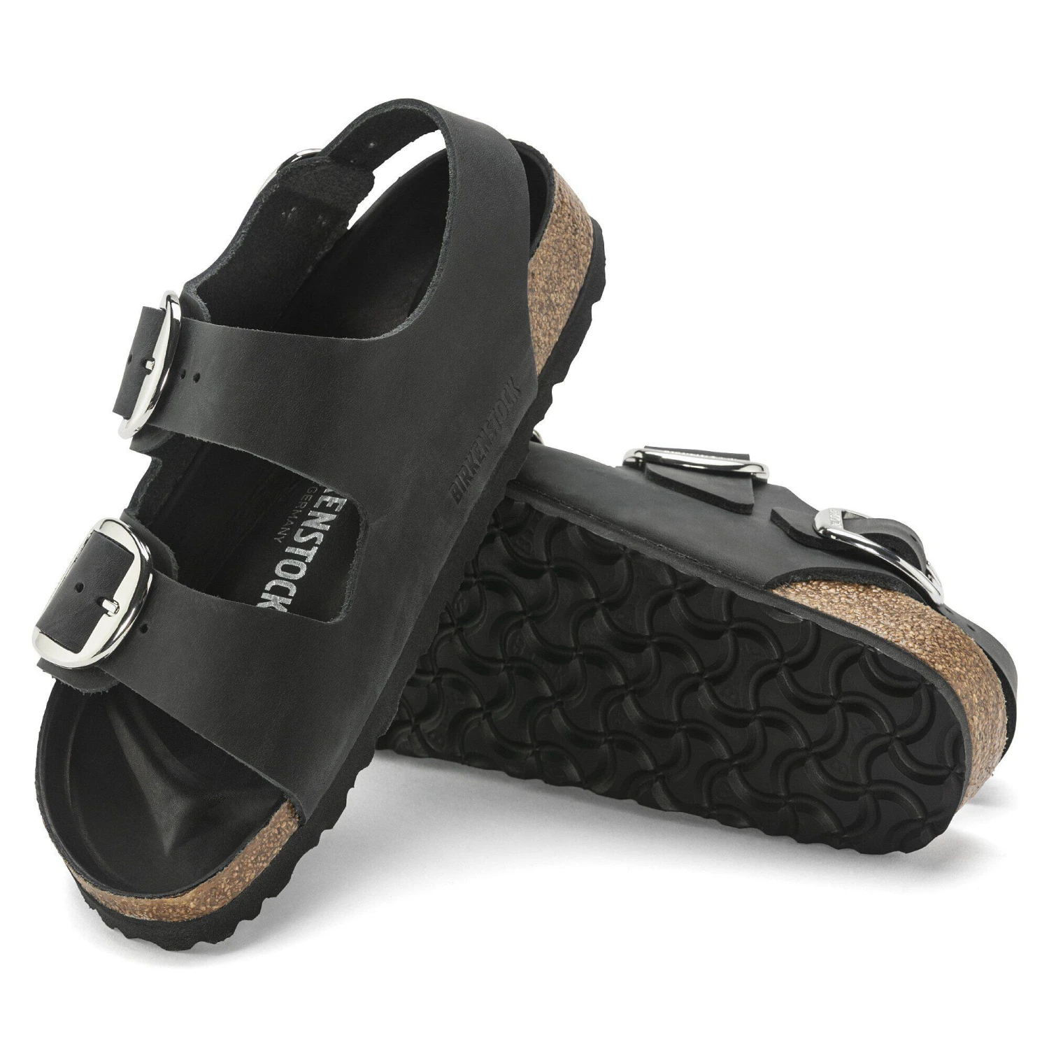 Birkenstock Milano Big Buckle Oiled Leather Black 6 Birkenstock Milano Big Buckle Oiled Leather Black - Image 6