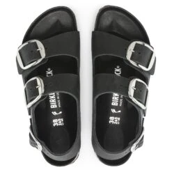Birkenstock Milano Big Buckle Oiled Leather Black 10 Birkenstock Milano Big Buckle Oiled Leather Black -Birkenstock Shop 1024943 top
