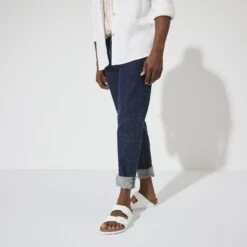 Birkenstock Arizona Soft Footbed Leather White -Birkenstock Shop 1024945 f look m