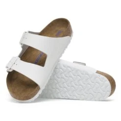 Birkenstock Arizona Soft Footbed Leather White -Birkenstock Shop 1024945 sole