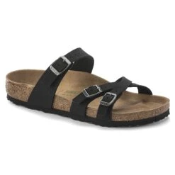 Birkenstock Franca Vegan Birkibuc Black
