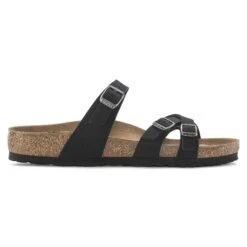 Birkenstock Franca Vegan Birkibuc Black -Birkenstock Shop 1024948 side