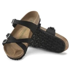 Birkenstock Franca Vegan Birkibuc Black -Birkenstock Shop 1024948 sole