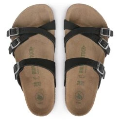 Birkenstock Franca Vegan Birkibuc Black -Birkenstock Shop 1024948 top