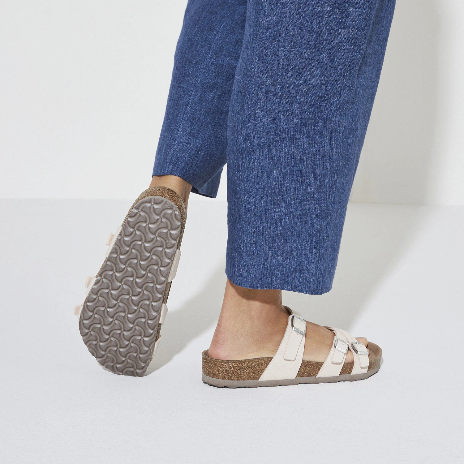 Birkenstock Franca Vegan Birkibuc Light Rose 7 Birkenstock Franca Vegan Birkibuc Light Rose - Image 7