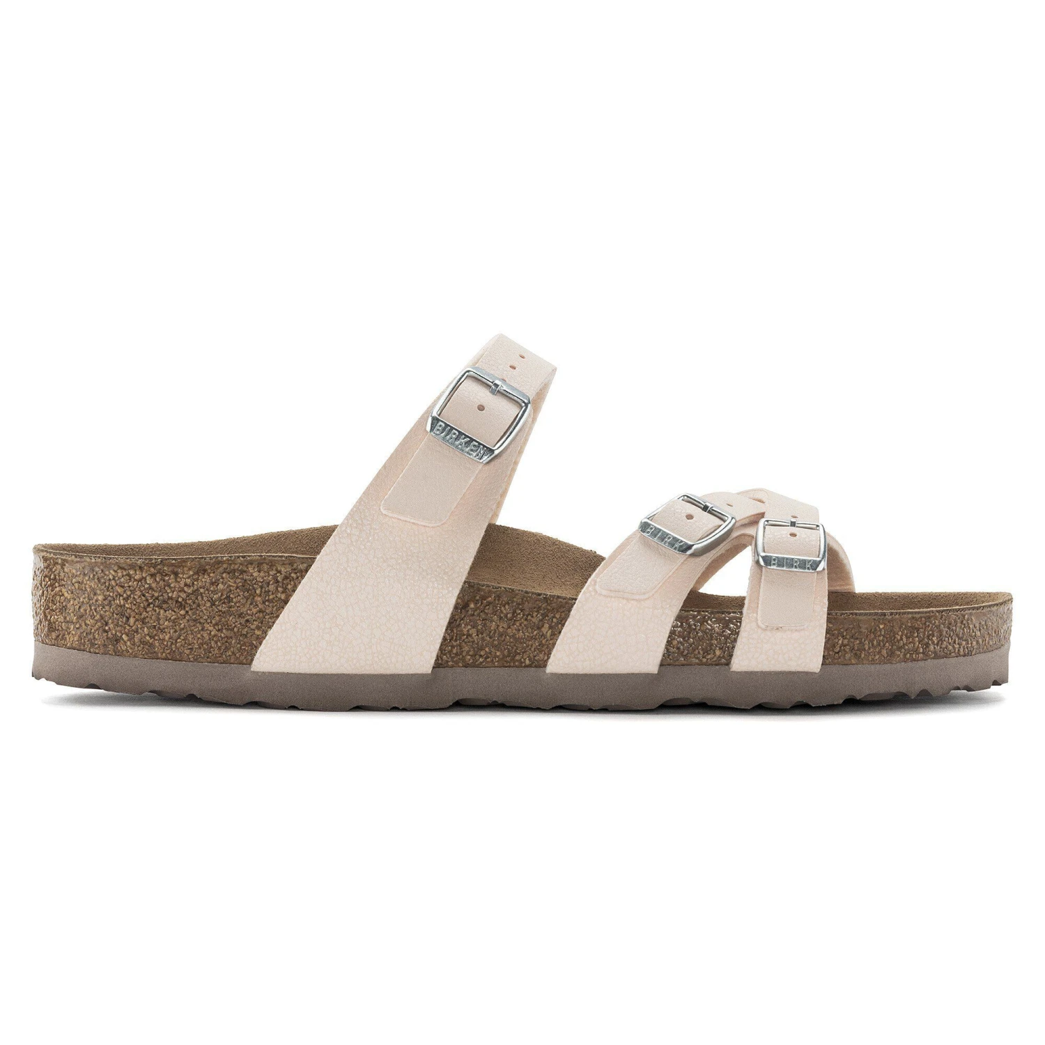 Birkenstock Franca Vegan Birkibuc Light Rose 3 Birkenstock Franca Vegan Birkibuc Light Rose - Image 3